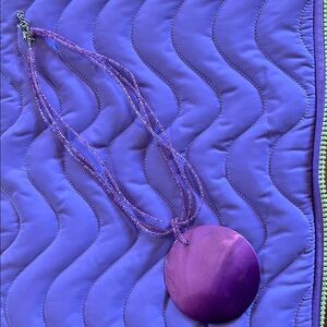 Purple Pendant Necklace